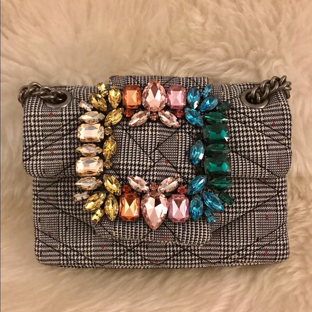 Kurt Geiger mini Kensington rainbow jewel bag